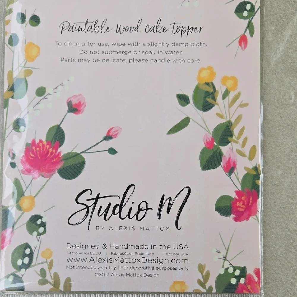 Studio M Paintable Cake Topper for 21st Birthday Celebration